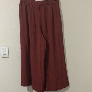 Madewell Marron cropped culottes